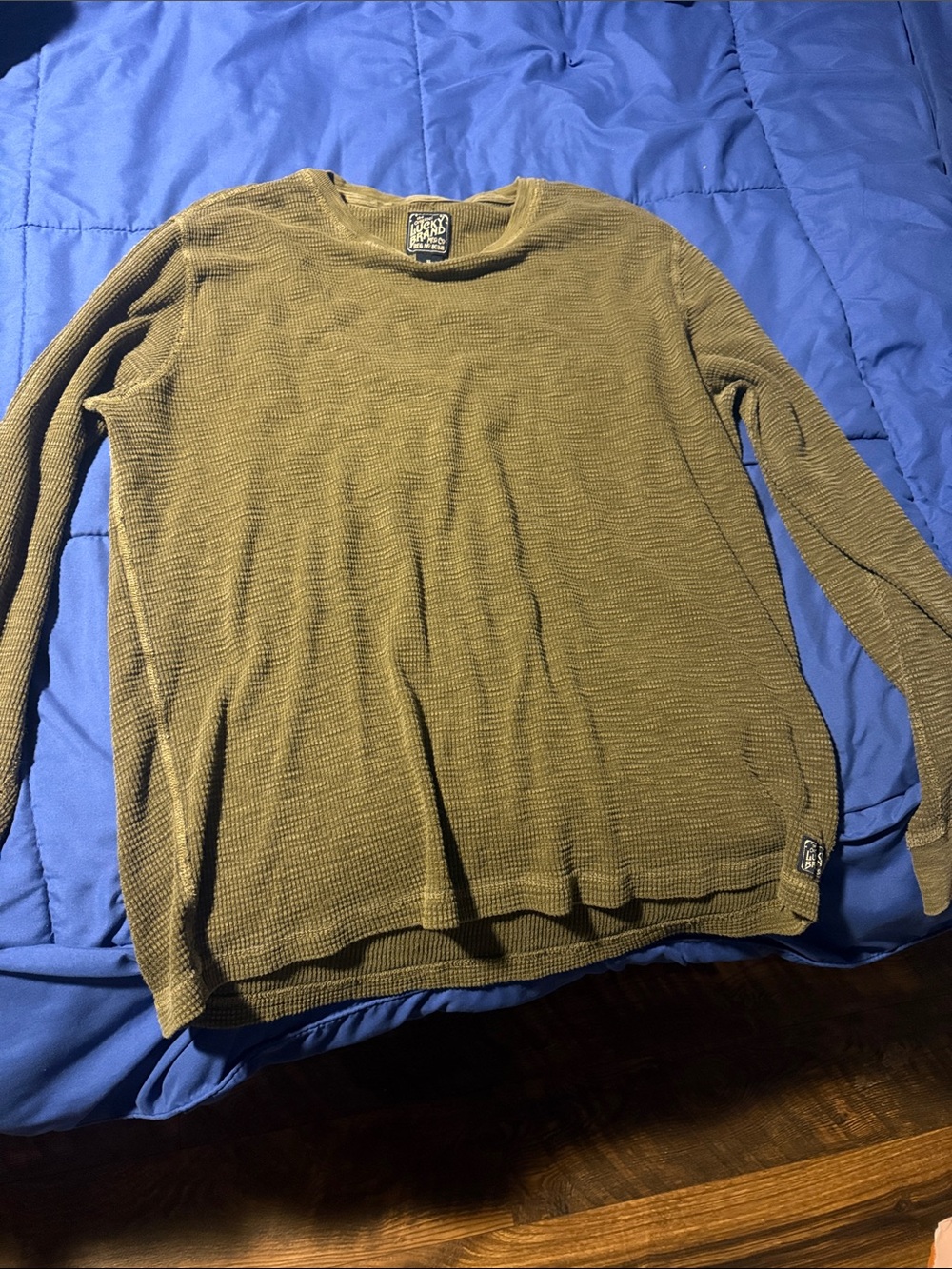Lucky Brand Olive Green Thermal Long Sleeve shirt